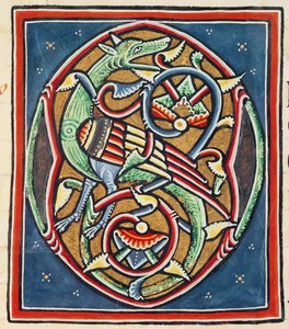 Ms 3089 fol.35r Yerleşik İlk O, on ikinci veya on üçüncü yüzyıl by Portuguese School