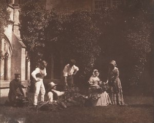 Meyve Satıcıları, ca. 1845. by Possibly by William Henry Fox Talbot.