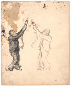 Bir arayanın iki çalışması ve ayağının ve başın arkasının ayrıntılı çalışmaları by Poul S. Christiansen