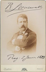 Ruggiero Leoncavallo 1858-1919, 1895. by Prague . Photo studio Jan F.