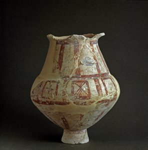 Etrüsk uygarlığı: Mattonara (Civitavecchia), Lazio nekropolünden pişmiş toprak vazo. MÖ 7-6 yüzyıl. Roma, Luigi Pigorini Ulusal Tarih Öncesi Etnografya Müzesi by Prehistoric Prehistoric