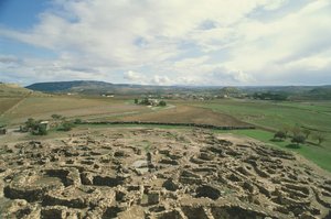 İtalya, Sardinya Bölgesi, Barumini, Medio Campidano eyaleti, 'Su Nuraxi' arkeolojik alanı by Prehistoric Prehistoric