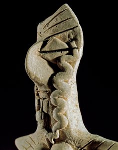 Prehistorya: kadın başı. Orta Türkmenistan