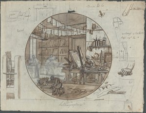 Litografik Atölye by Probably French 19th Century