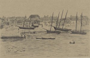 St. Ives balıkçı köyü by Prosper Alphonse Isaac