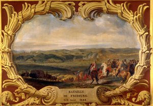 3 ile 09/08/1644 arası Fribourg Savaşı Grand Conde (Louis II Bourbon Prensi) (Bourbon-Conde) (1621-1686) ve Turenne Vikontu Henri de La Tour d