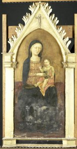 bakire ve çocuk by Pseudo Ambrodigio di Baldese (attributed to)