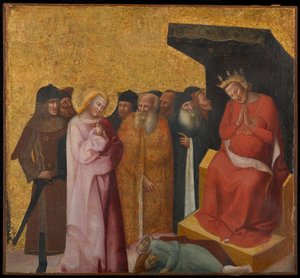 Aziz John the Evangelist İki Adamı Hayata Geri Döndürüyor, 1325-1330 dolaylarında (panelde tempera ve altın varak)
