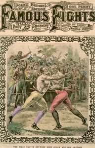 John Gully ve Bob Gregson arasındaki ilk savaş, 1807, 19. yüzyılın sonları veya 20. yüzyılın başlarında. by Pugnis