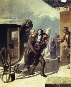 Düellodan sonra Puşkin, 1855
