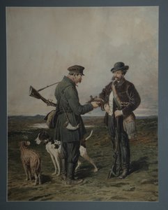 Avcılar, 1864 by Pyotr Petrovich Sokolov