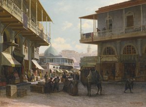Tiflis manzarası, 1874 by Pjotr ​​​​Petrowitsch Wereschtschagin