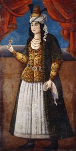Bir Hanımefendinin Portresi, c. 1850 by Qajar School