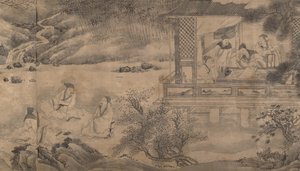 Orkide Köşkünde Şairler Buluşması, 1607 tarihli. by Qian Gong