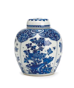 Zencefil kavanozu ve kapağı, Kangxi Dönemi, 1661-1722