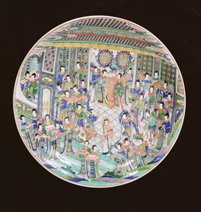 Büyük Famille Verte Charger, Kangxi dönemi (1662-1722) (porselen) (ayrıca bkz. 272194)