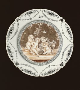 Yan plaka, Qianlong dönemi, c.1782 (porselen)