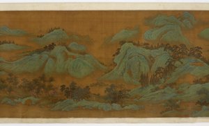 Springtime Mountains, 1644-1911 (ipek üzerine mürekkep ve renk)