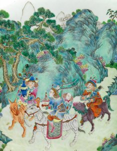 Bir Çift Imperial Famille Gül Vazolarından Birinden Detay (seramik)