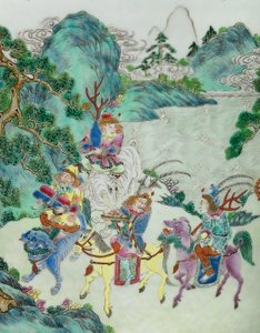 Bir Çift Imperial Famille Gül Vazolarından Birinden Detay (seramik)