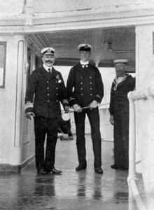 Amiral Sir Archibald Milne 1855-1938 ve yardımcısı Pipon, 1908. by Queen Alexandra