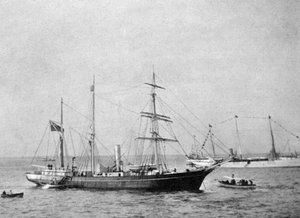 Ernest Shackletons, HMS Nimrod, 1907 1908 gemisi.