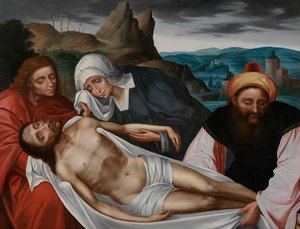 Mesih'in Ağıtı (panel üzerine yağlıboya)