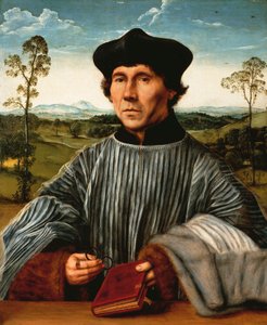 Bir Canon'un Portresi, Quinten Matsys (1466-1530), tuval üzerine yağlı boya