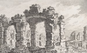 Ruines de Cumes, 18. yüzyıl. by Quentin Pierre Chedel