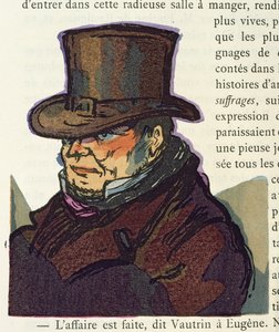 'Vautrin', 'Le Pere Goriot' için illüstrasyon, Honore de Balzac, 1922