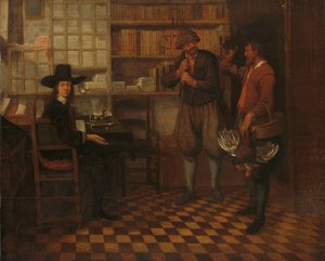 Kiracı Çiftçinin Kirası by Quiringh Gerritsz. van Brekelenkam (attributed to)