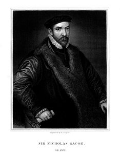 Sir Nicholas Bacon, İngiliz politikacı, 1826.