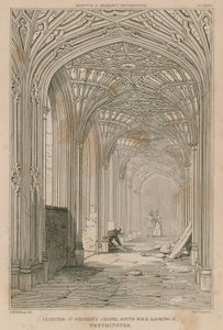 Cloister, Aziz Stephen Şapeli, Westminster, doğuya bakıyor