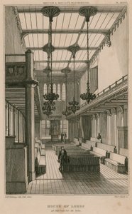 Lordlar Kamarası, Westminster, Londra, 1835