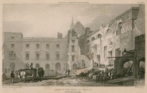 Lordlar Kamarası kalıntıları, Westminster by R. W. Billings