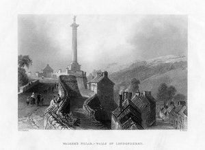 Walkers Pillar, Londonderry, Kuzey İrlanda, 1860