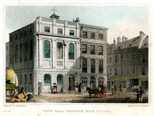 Belediye Binası, Borough High Street, Southwark, Londra, 1830.
