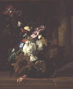 Çiçek vazosu by Rachel Ruysch