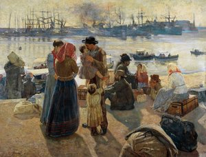 göçmenler by Raffaello Gambogi