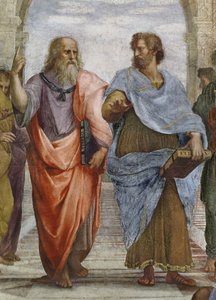 Aristoteles ve Plato: Atina Okulu detayı, 1510-11 472 fresk detayı