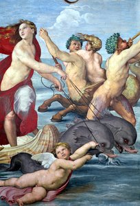 Galatea, deniz adamlarının ve yunusların detayı, 56473