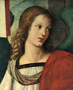 Bir Melek Başkanı, c. 1500 by Raffaello Sanzio Raphael