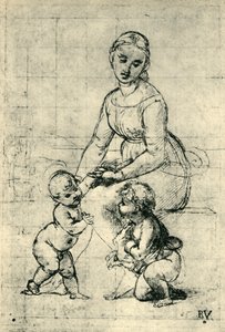 Madonna, İsa Çocuk ve Aziz John, 1507, 1943. by Raffaello Sanzio Raphael