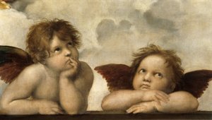 Sistine Madonna Detayı