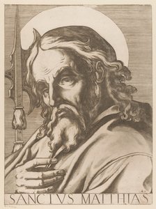 Heilige Matteüs Aziz Matthias (nesne üzerindeki başlık) Christ, Mary en de twaalf apostelen (dizi adı) Kutsal Apostolik Koleji (dizi başlığı)