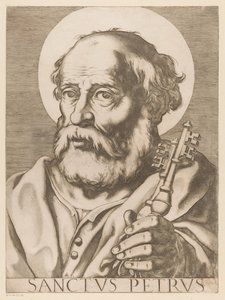 Heilige Petrus Aziz Peter (nesne üzerindeki başlık) Christ, Mary en de twaalf apostelen (dizi adı) Kutsal Apostolik Koleji (dizi başlığı)