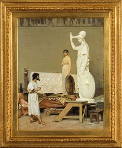 Phidias, Minerva heykeli üzerinde çalışırken, 1869.