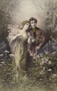 çiçeği ile Çift by Raimund Ritter Von Brennerstein Wichera