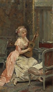 Gitarlı Kadın, 1870 dolayları