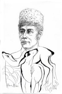 Franz Marc / çizim Rainer Ehrt by Rainer Ehrt